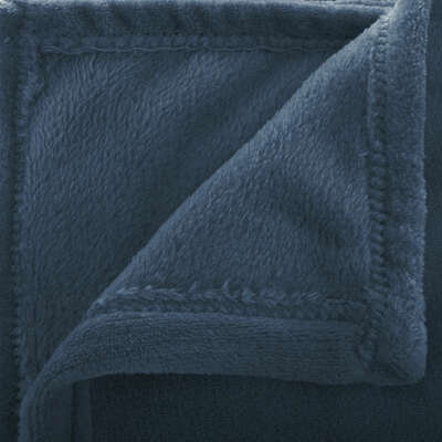 Koc Flanelowy granatowy 125x150cm
