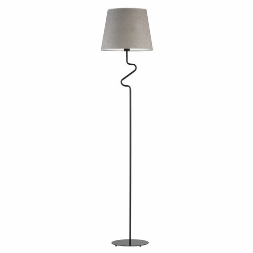 Lampa podłogowa FOGO czarna szara