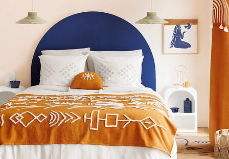 Komplet pościeli 260 x 240 cm beżowa jasna tuftowana