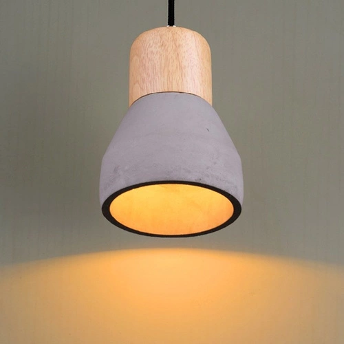 Lampa wisząca betonowa CONCRETE czarna 12 cm loftowa regulowana do jadalni nad stół