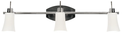 Lampa sufitowa Kroton listwa 3x40W G9  nikiel mat/biały