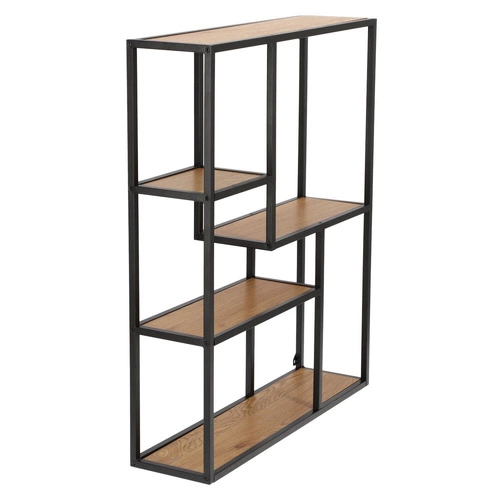 Regał wiszący Oxford VIII metalowy na książki i dekoracje do salonu w stylu industrialnym 75 cm