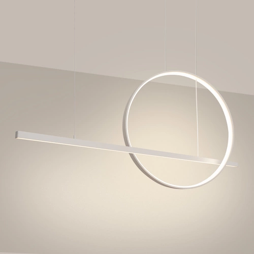 Nowoczesna lampa sufitowa LED GLAD biała regulowana do salonu kuchni lub nad stół Thoro