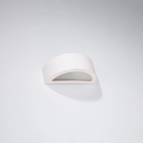 Kinkiet ścienny ceramiczny biały nowoczesny ATENA 20 SOLLUX LIGHTING do salonu i sypialni