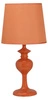 Lampka nocna do sypialni Berkane pomarańczowa nowoczesna z abażurem CANDELLUX LIGHTING