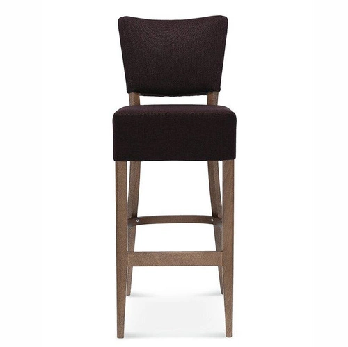 Hoker tapicerowany Tulip.2 FAMEG personalizowany z oparciem do kuchni i jadalni buk premium