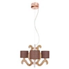 Lampa wisząca Ambrosia 3 3x40W E14 +  18,4W LED miedziany