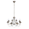 Lampa wisząca Muza 8x40W E14 patyna