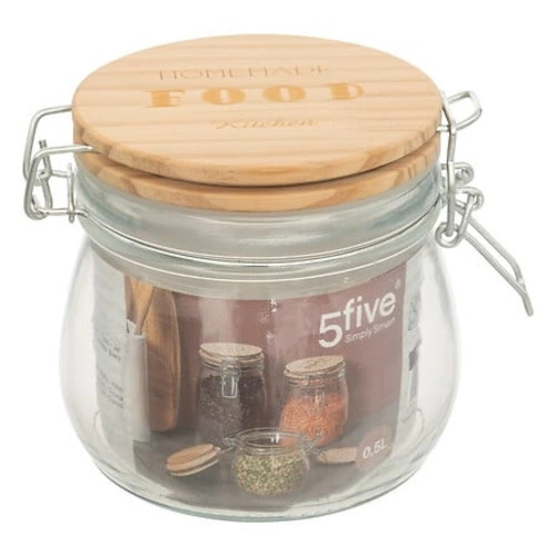 Szklany słoik z pokrywką 0,5L