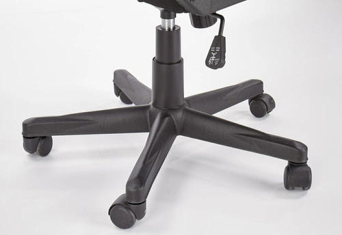 Fotel biurowy ergonomiczny Cayen Intesi szary niebieski z zagłówkiem do biurka obrotowy