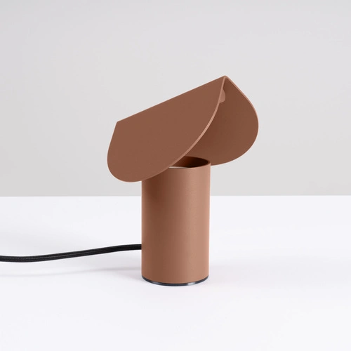 Lampa biurkowa LED BISCUIT mocca nowoczesna aluminiowa na biurko