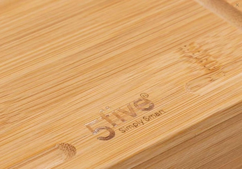 Deska kuchenna bambusowa 5five simply smart 37x37 cm do krojenia i serwowania
