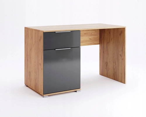 Biurko do pracy Lana nowoczesne dąb craft z szufladą industrialne do biura Intesi