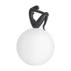 Nowoczesna lampa stołowa WOMAN-2 czarna 35 cm do sypialni i salonu Step into Design