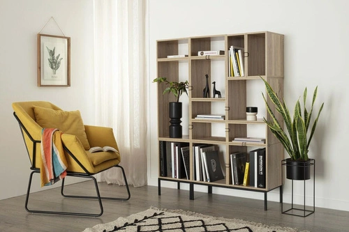 Zestaw 4 metalowych łączników Kali do personalizacji modułowych regałów industrialnych 5five