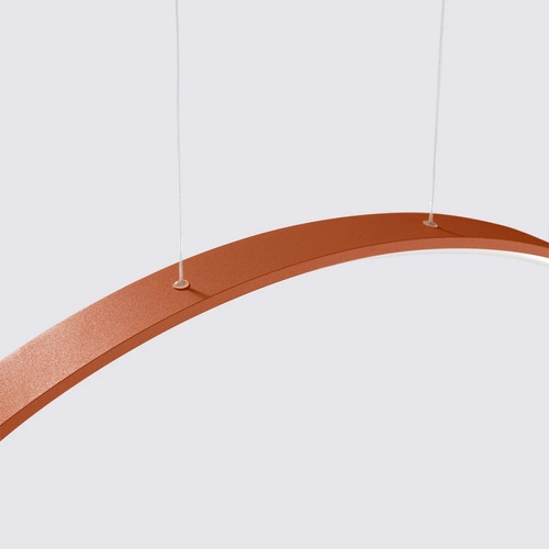 Lampa wisząca LED RIO 55 czerwona nowoczesna nad stół do kuchni i jadalni regulowana