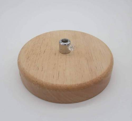 Lampa wisząca NORDIC WOODY biała drewniana 25 cm do jadalni i kuchni regulowana