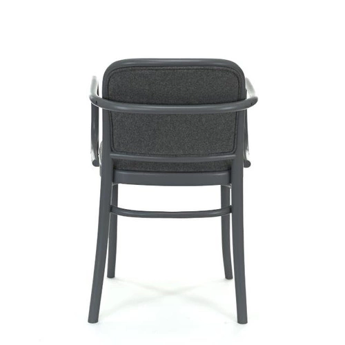 Krzesło tapicerowane Fameg B-811 z podłokietnikami do jadalni skóra naturalna retro personalizowane