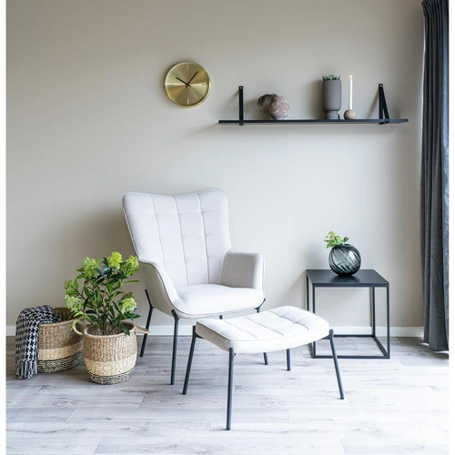 Zegar ścienny glamour Istanbul Intesi złoty cichy do salonu lub kuchni metalowy 30 cm