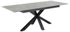 Stół rozkładany do jadalni Heaven Anista 168/210x90 szary ceramiczny blat czarne nogi industrialny Actona