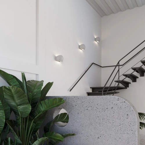 Nowoczesny kinkiet ścienny GLOBE beton szary lampa do salonu sypialni przedpokoju SOLLUX