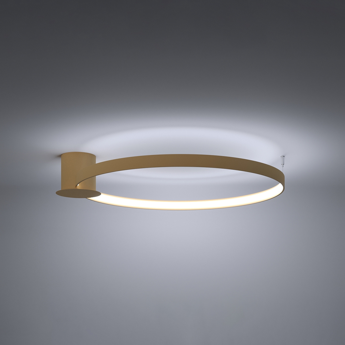 Plafon sufitowy LED RIO 78 złoty nowoczesny do salonu i kuchni 87 cm Thoro