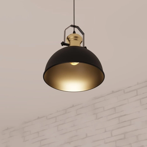 Lampa wisząca Flower czarna metalowa industrialna do salonu i kuchni nad stół Atmosphera