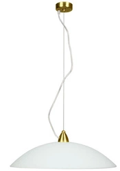 Lampa wisząca Oteo  zwis/1 E27 biały/mosiądz mat