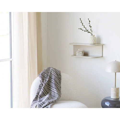 House Nordic cementowy świecznik na tealighty brązowo‑beżowy do salonu 10,5 cm