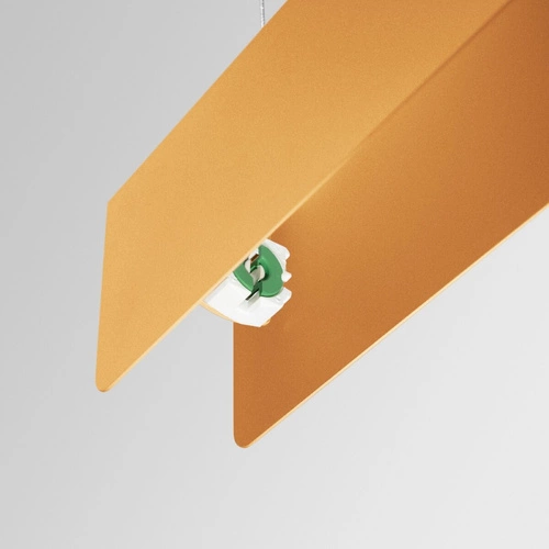 Nowoczesna złota lampa wisząca SPARK do salonu i nad stół, regulowana wysokość