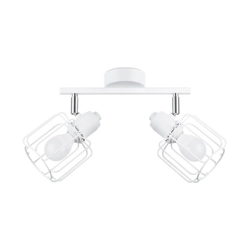 Plafon sufitowy BELUCI 2 biały nowoczesny metalowy z ruchomym kloszem do salonu SOLLUX