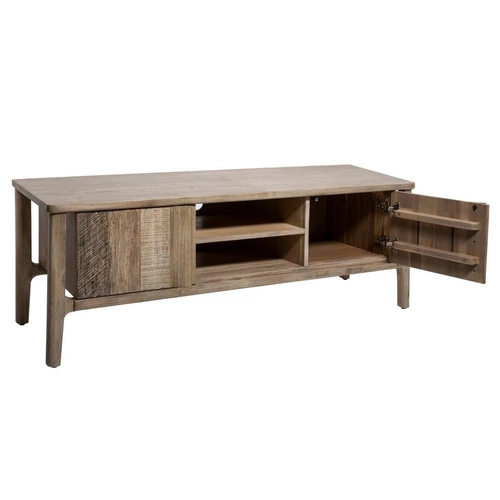 Szafka RTV drewniana Banila Atmosphera 150 cm do salonu rustykalna akacja stojąca