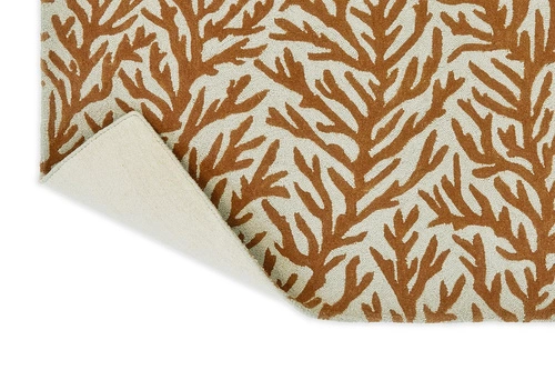 Dywan wełniany Atoll Auburn Stone 200x280 cm boho do salonu ręcznie tkany łatwe czyszczenie