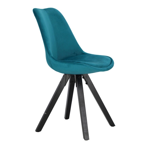 Krzesło Dima VIC bottle green /black welwetowe