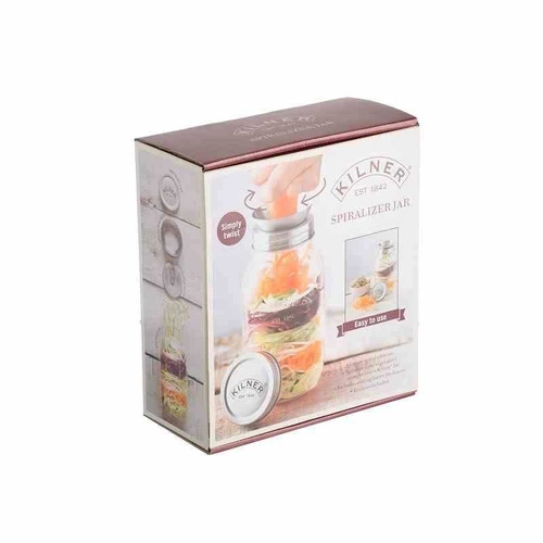 Słoik z tarką-spirala do warzyw KILNER