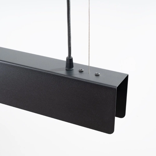 Lampa wisząca SPARK czarna nowoczesna stalowa regulowana do salonu kuchni jadalni