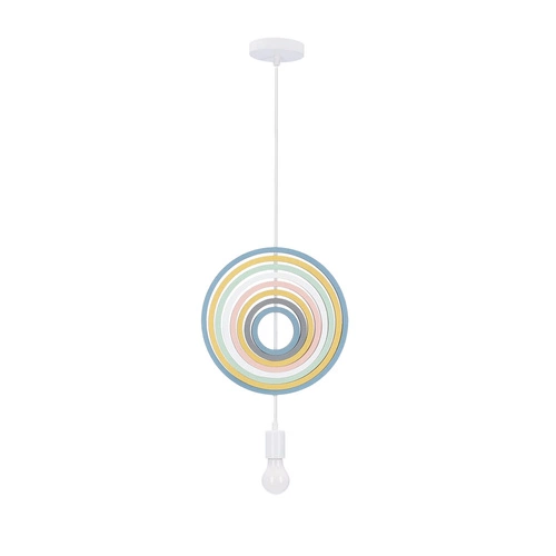 Lampa wisząca Single h8 1x20W E27 iq kids mix kolor