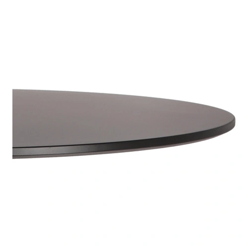 Stół okrągły 90 cm Simplet Skinny Black czarny nowoczesny do jadalni i kuchni na jednej nodze