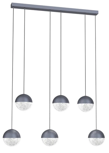 Lampa wisząca Furni 6x5W LED szary 4000K