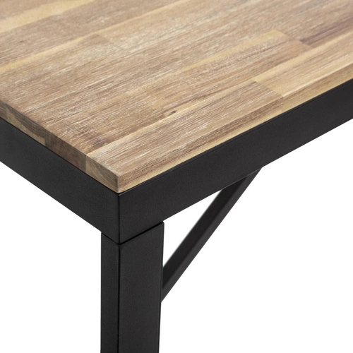 Ławka loftowa Edena z drewna akacjowego i metalu do przedpokoju i jadalni Atmosphera 170 cm