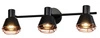 Lampa sufitowa Neria listwa czarny 3x40W  E14 klosz miedziany