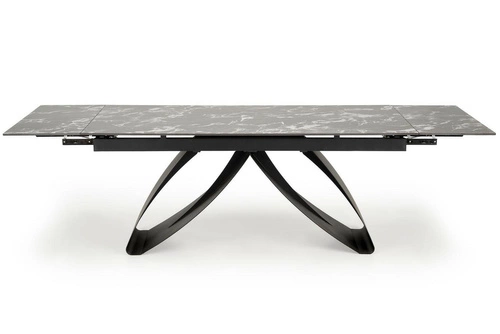 Stół rozkładany Margareth czarny marmur 180-260 cm do jadalni nowoczesny industrialny Intesi