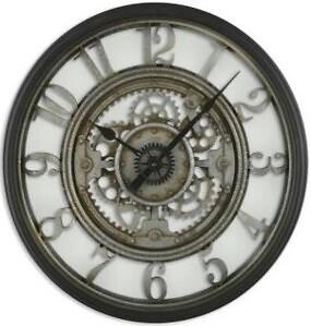 Zegar ścienny industrialny Meca Atmosphera 50 cm loftowy do salonu i przedpokoju