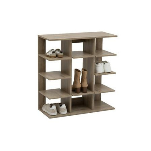 Szafka na buty Moduly 5five simply smart naturalna, wąska, 12 par, skandynawska do przedpokoju