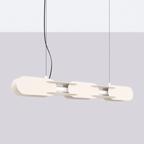 Lampa wisząca CHAIN 91 LED beżowa nowoczesna nad wyspę
