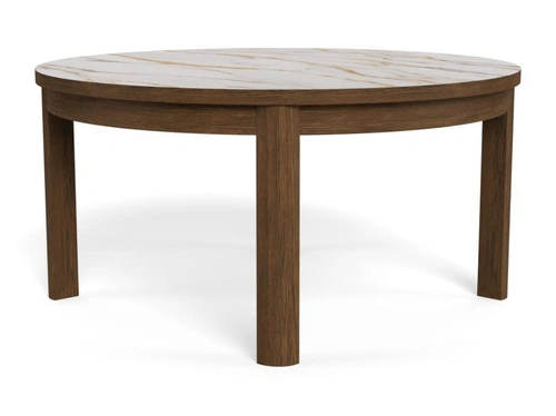 Stolik kawowy Southampton Actona okrągły nowoczesny kremowy do salonu