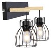 Kinkiet Bernita lampa 2x60W E27 czarny