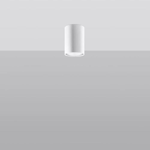 Plafon sufitowy biały Lagos 10 nowoczesny metalowy do kuchni, salonu lub sypialni