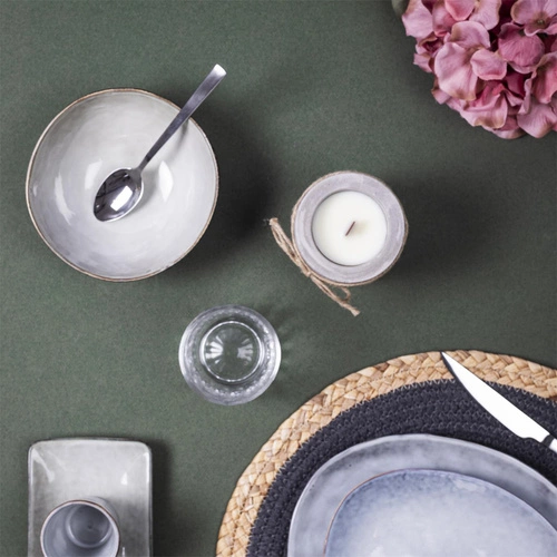 Miska do zupy Laguna M ceramiczna beżowa 550ml boho do kuchni Intesi