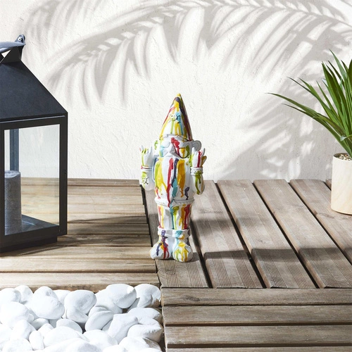 Figurka dekoracyjna Gnom Rock Intesi nowoczesna do ogrodu lub salonu 33 cm na prezent